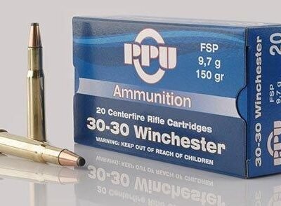 PPU Rifle Ammunition .30-30 Win 150 gr FNSP 2300 fps 20/ct