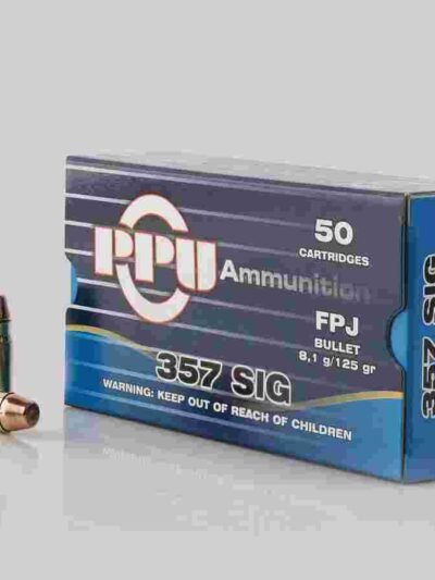PPU Handgun Ammunition .357 SIG 125gr FPJ 1542 fps 50/ct