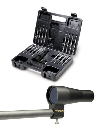 BSA Boresighter with 15 Arbors and Hard Case