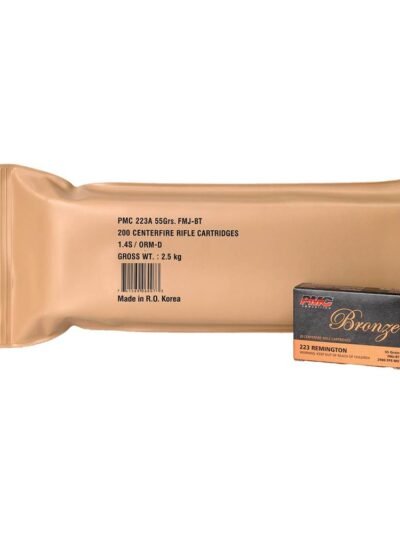 PMC Bronze Battle Pack Rifle Ammunition .223 Rem 55 gr FMJ 2900 fps 200ct