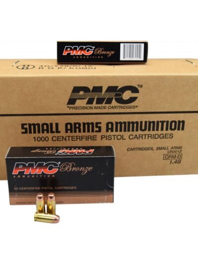 PMC Bronze 40 S&W Handgun Ammunition 180 gr FMJ 985 fps 1000/case (20 Boxes of 50)