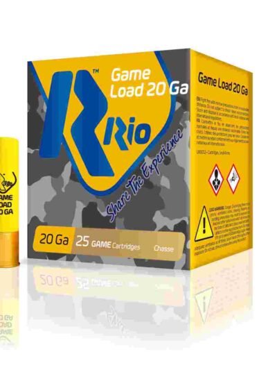 Rio Field Shotshells 20 ga 2 3/4" 2 3/4 dr 1 oz #7.5 1250 fps 25/ct