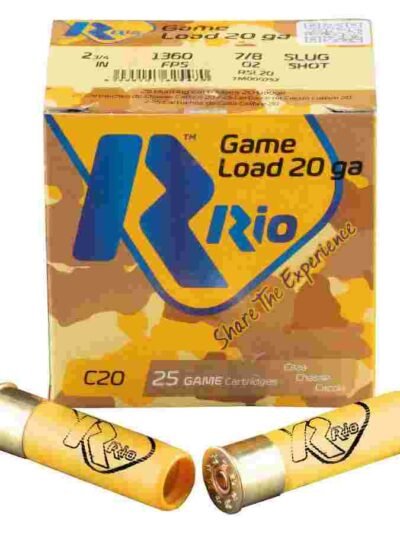 Rio Royal Star Slug Shotshell 20 ga 2-3/4" 7/8oz 1360 fps Slug 25/ct