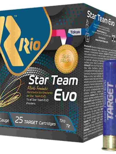 Rio Star Team EVO Shotgun Ammo 32 Low Recoil 12ga 2-3/4" 1150fps 1-1/8oz 8 Shot 25/ct