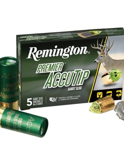 Remington Premier AccuTip Bonded Sabot Slug 12 ga 2 3/4" 385 gr Slug 1850 fps 5/ct