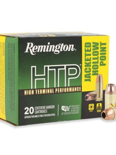 Remington HTP High Terminal Performance Handgun Ammo .45 Auto 185gr JHP 1000 fps 20/ct