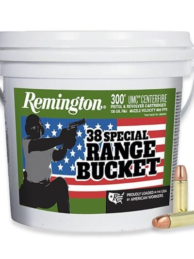Remington Range Bucket UMC Handgun Ammunition 38 Spl 130 gr. FMJ 800 fps 300/ct