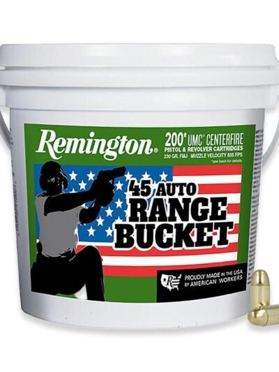 Remington UMC "Range Bucket" Handgun Ammunition .45 ACP 230 gr FMJ 835 fps 200/ct