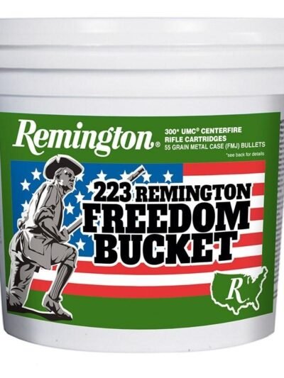 Remington UMC "Freedom Bucket" Rifle Ammunition .223 Rem 55 gr. FMJ 3240 fps 300/ct