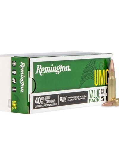 Remington UMC Rifle Ammunition .308 Win 150 gr FMJ 2820 fps 40/ct
