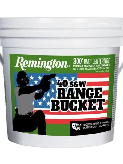 Remington UMC Range Bucket Handgun Ammunition .40 S&W 180 gr FMJ 990 fps 300/ct