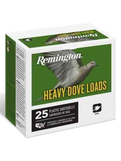 Remington Heavy Dove Load Shotshells 12ga 2-3/4 in 3-1/4 dr 1-1/8 oz #7.5 1255 fps 25/ct