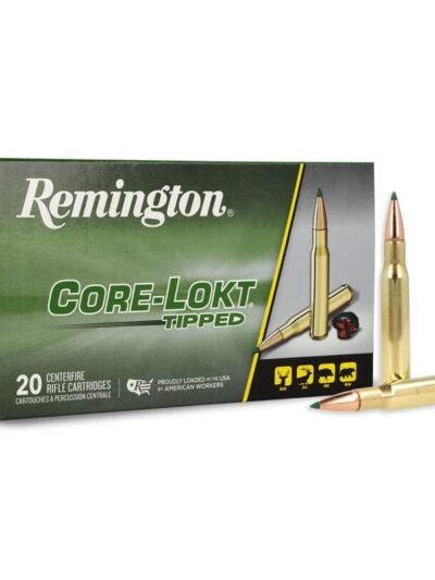 Remington Core-Lokt Tipped Rifle Ammunition .308 Win 150gr PT 2840 fps 20/ct