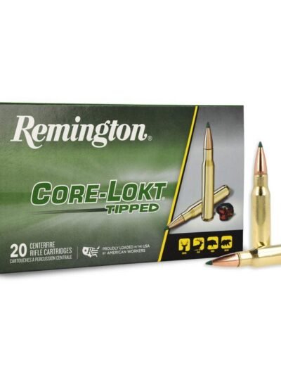 Remington Core-Lokt Tipped Rifle Ammunition .308 Win 165gr PT 2700 fps 20/ct