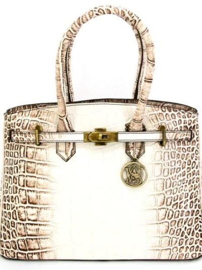 Rugged Rare Smith & Wesson Croc Concealed Carry Handbag Beige
