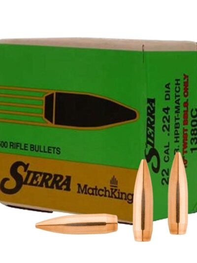 Sierra MatchKing Rifle Bullets (500/ct) .22 cal .224 69 gr HPBT MATCH