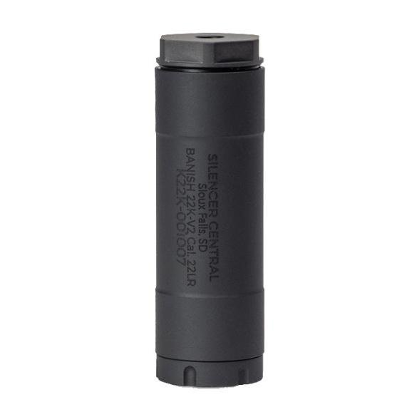 Banish 22K-V2 Direct Thread Suppressor .22 LR Titanium 1/2"x28 Black