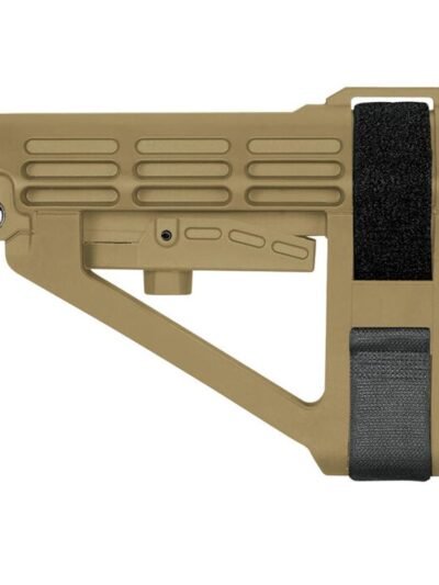 SB Tactical SBA4 5-Postion Adjustable Brace for AR-15 - FDE