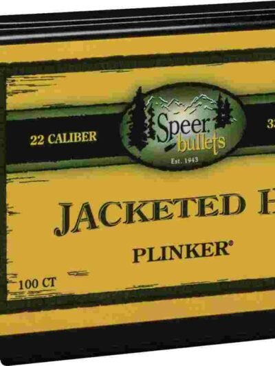 Speer Plinker Jacketed Rifle Bullet .22 Hornet .224" 33 gr Hornet JHP 100/ct