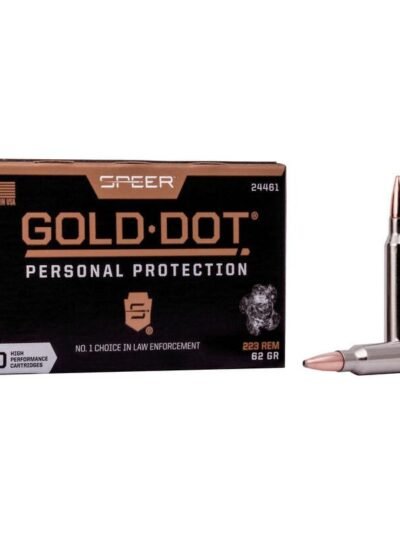 Speer Gold Dot Rifle Ammunition 223 Rem 62gr SP 3000 fps 20/ct