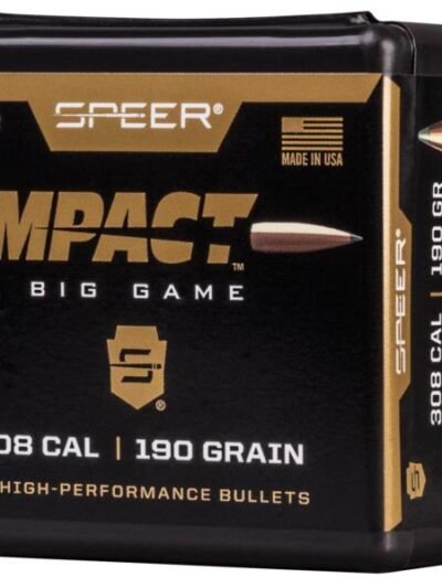 Speer Impact Big Game Bullets .308 Win 190gr TIPPED PLATED CB 50/ct