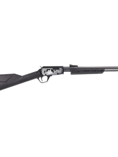 Rossi Gallery Pump Rifle .22 LR 15rd Capacity 18" Barrel Black Synthetic Stock Feather & Son Engraving