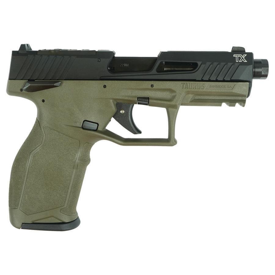 Taurus 2TX22TORO Handgun .22 LR 10rd Magazines 4.6" Threaded Barrel Black Slide/ODG Frame