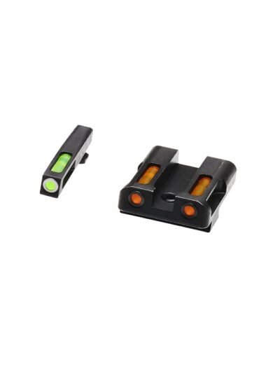 HIVIZ LiteWave H3 sight orange/Green Litepipes w/White front ring Glock models chambered in 45 ACP 45 Gap and 10mm