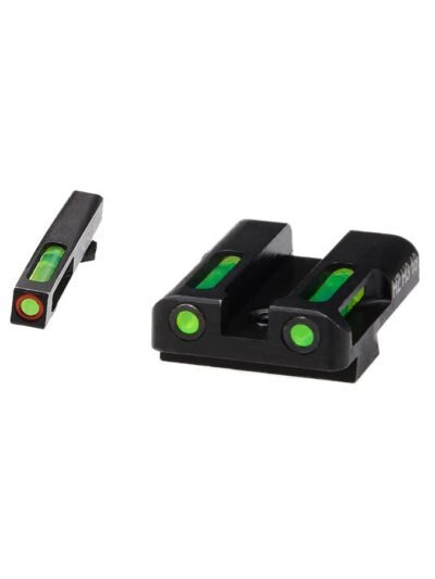 HIVIZ LiteWave H3 sight Green LitePipe/orange front ring fits Glock Models Chambered in 9mm Luger 40 S&W and .357 Sig