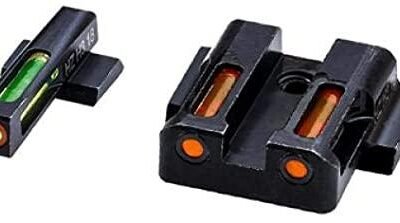 HIVIZ LiteWave H3 sight Orange/Green LitePipe/Orange front ring fits S&W Shield models