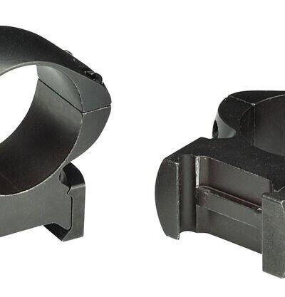Weaver 2-Piece Grand Slam Steel Top Mount Scope Rings 30mm Medium - Matte Black
