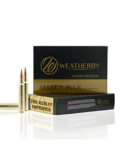 Weatherby Select Plus Classic Hybrid Rifle Ammunition .280 Ackley Improved 168 gr JHP 20/ct