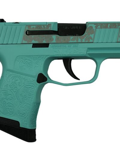 Sig Sauer "Gun & Roses-Robin's Egg Blue" P365 Optic Ready Handgun 9mm Luger 10rd Magazines(2) 3.1" Barrel X-RAY 3 Sights