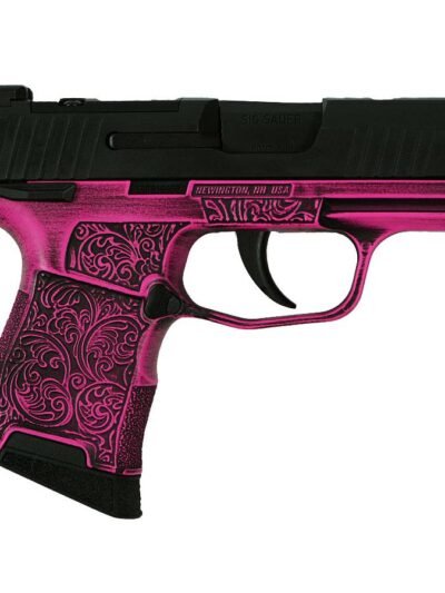 Sig Sauer P365 Exclusive "Pink Filigree" Handgun 9mm Luger 10rd Magazine(2) 3.1" Barrel Manual Safety X-RAY 3 Sights Optic Ready