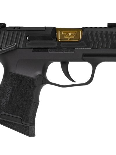 Sig Sauer P365 "Outlander Black" Handgun 9mm Luger 10rd Magazines(2) 3.1" Gold Barrel X-RAY 3 Sights Manual Safety
