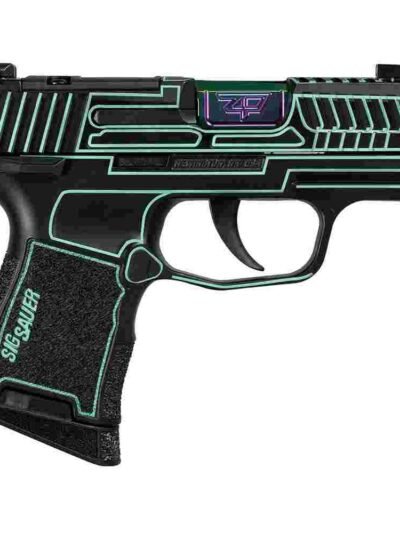 Sig Sauer P365 "Outlander Blue Laser" Handgun 9mm Luger 10rd Magazines(2) 3.1" Spectrum Barrel X-RAY 3 Sights Manual Safety