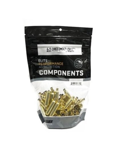 Sig Sauer Unprimed Brass Rifle Cartridge Cases 6mm Creedmoor 50/ct