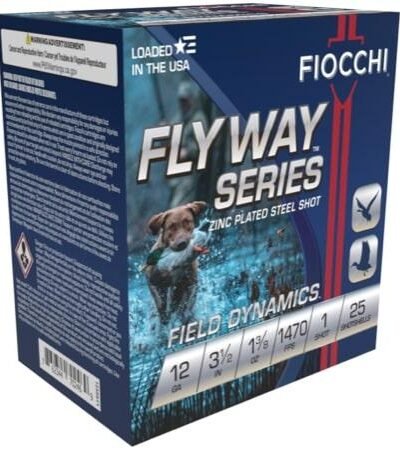 Fiocchi Flyway Steel Shotshells 12 ga 3-1/2" 1-3/8oz 1470 fps #1 25/ct