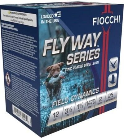 Fiocchi Flyway Steel Shotshells 12 ga 3-1/2" 1-3/8oz 1470fps #2 25/ct