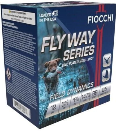 Fiocchi Flyway Steel Shotshells 12ga 3 1/2" 1-3/8oz 1470fps #BB 25/ct