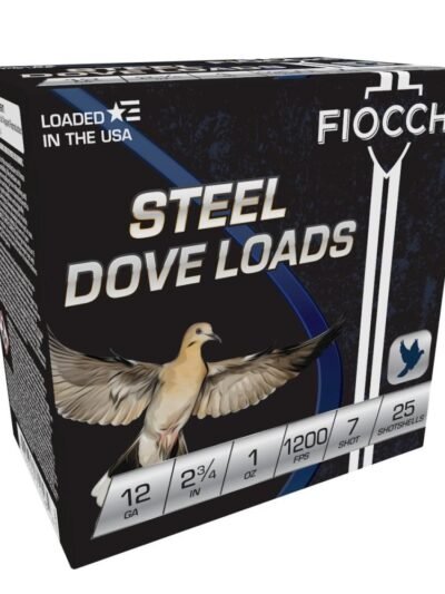 Fiocchi Steel Target Shotshells 12ga 2-3/4" 1oz 1200fps #7 25/ct