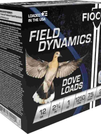 Fiocchi Field Dynamics Shotshells 12 ga 2 3/4" 1 oz #7.5 1250 fps 25/ct