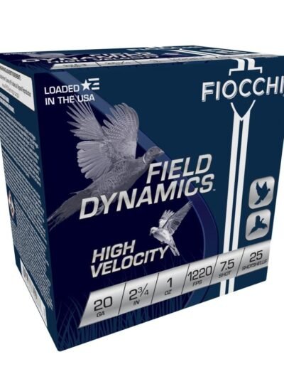 Fiocchi High Velocity Shotshells 20ga. 2-3/4" 1oz #7.5 25/ct