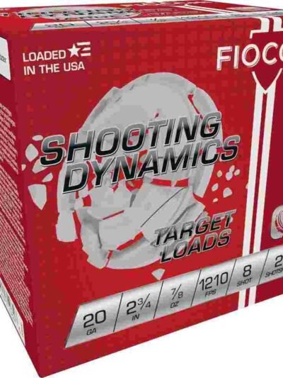 Fiocchi Exacta Heavy Shooting Dynamics Shotshells 20ga 2-3/4 in 7/8 oz 1210 fps #8 25/ct
