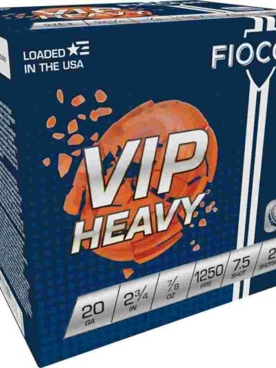 Fiocchi Exacta VIP Heavy Shotshells 20ga 2-3/4" 7/8oz 1250 fps #7.5 25/ct