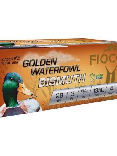 Fiocchi Golden Waterfowl Bismuth 28ga 3" 15/16oz 1350 fps #4 10/ct
