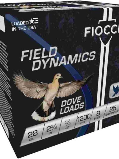 Fiocchi Lead Dove & Quail Shotshells 28ga 2-3/4 in 3/4 oz #8 1200 fps 25/ct