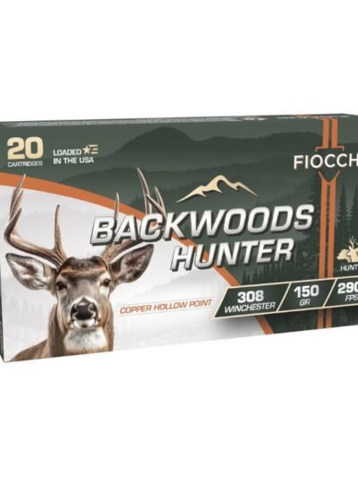 Fiocchi Backwoods Hunter Rifle Ammunition .308 Win.150gr CHP 2900 fps 20/ct