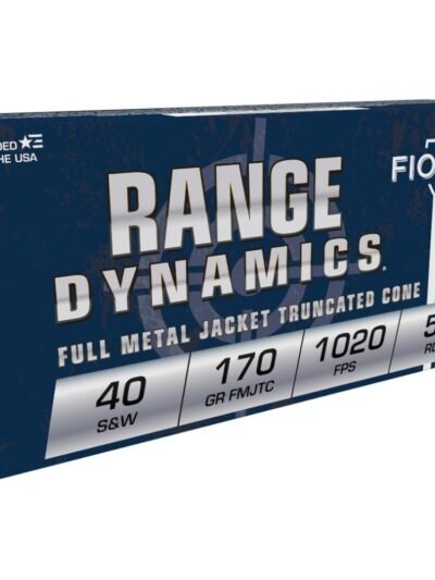 Fiocchi Pistol Shooting Dynamics Handgun Ammunition .40 S&W 170 gr FMJ 1020 fps 50/box