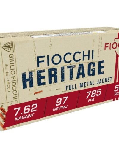 Fiocchi Pistol Shooting Dynamics Handgun Ammunition 7.62x38mmR 97 gr FMJ 1082 fps 50/box